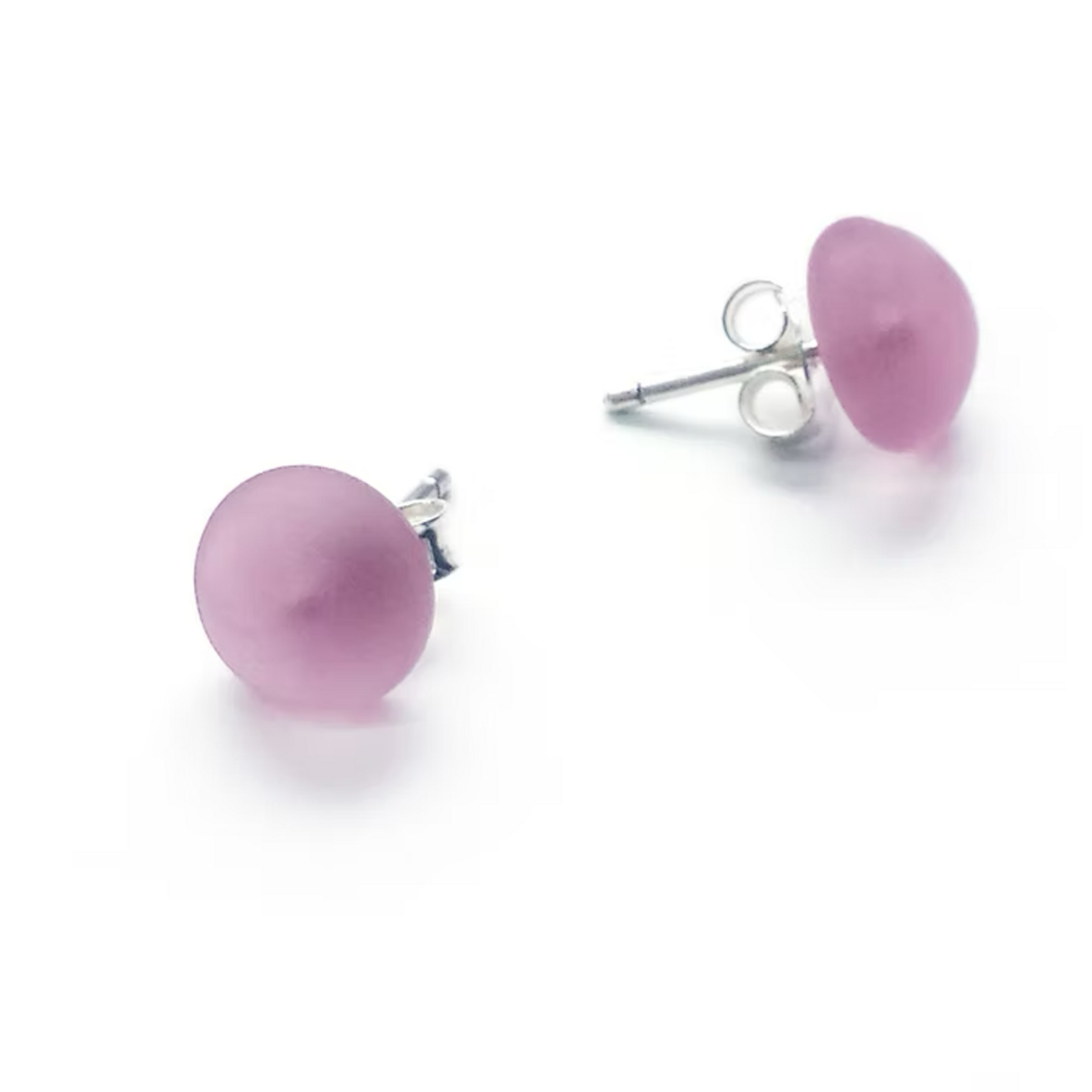Tasci Designs Tasci Designs - Glass Stud Earrings, Plum