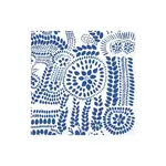 Marimekko Marimekko Lunch Napkins, Naisa White Blue