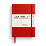 Leuchtturm Leuchtturm1917 Notebook, Medium (A5), Hardcover - Cherry, Dotted