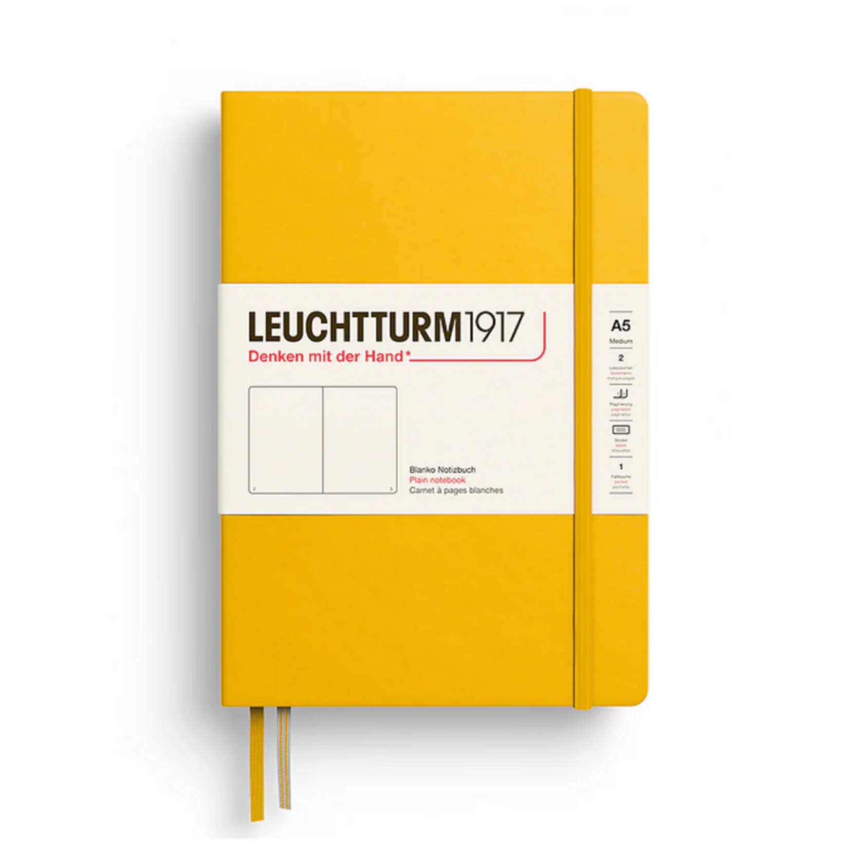 Leuchtturm Leuchtturm1917 Notebook, Medium (A5), Hardcover - Sunflower, Plain
