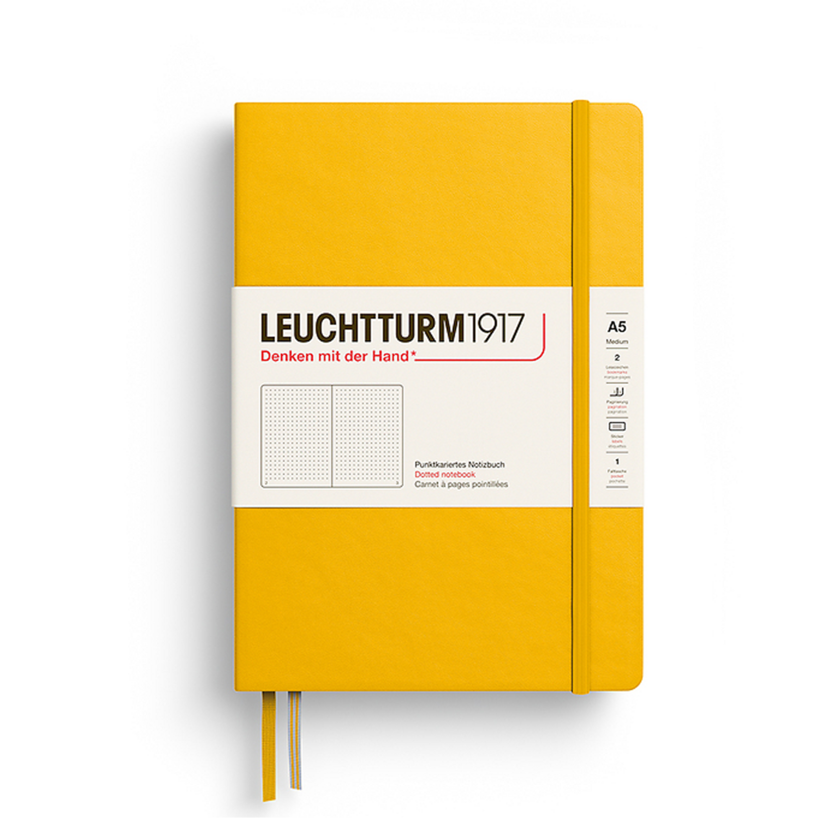 Leuchtturm Leuchtturm1917 Notebook, Medium (A5), Hardcover - Sunflower, Dotted