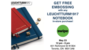 Leuchtturm1917 Embossing Event on May 23