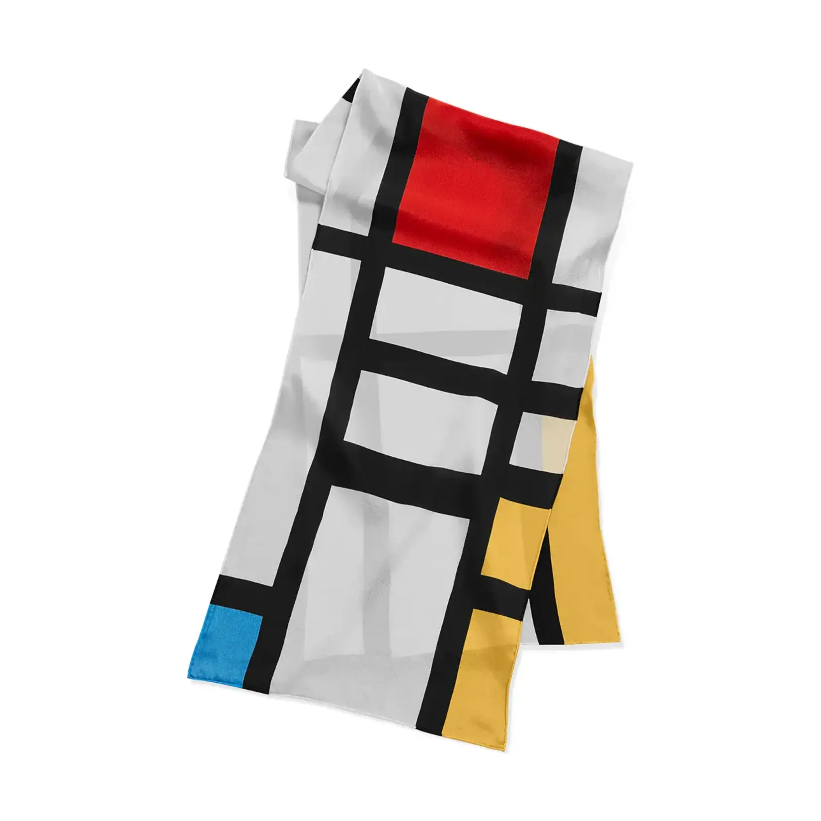 MoMA MoMA Scarf Mondrian White Silk