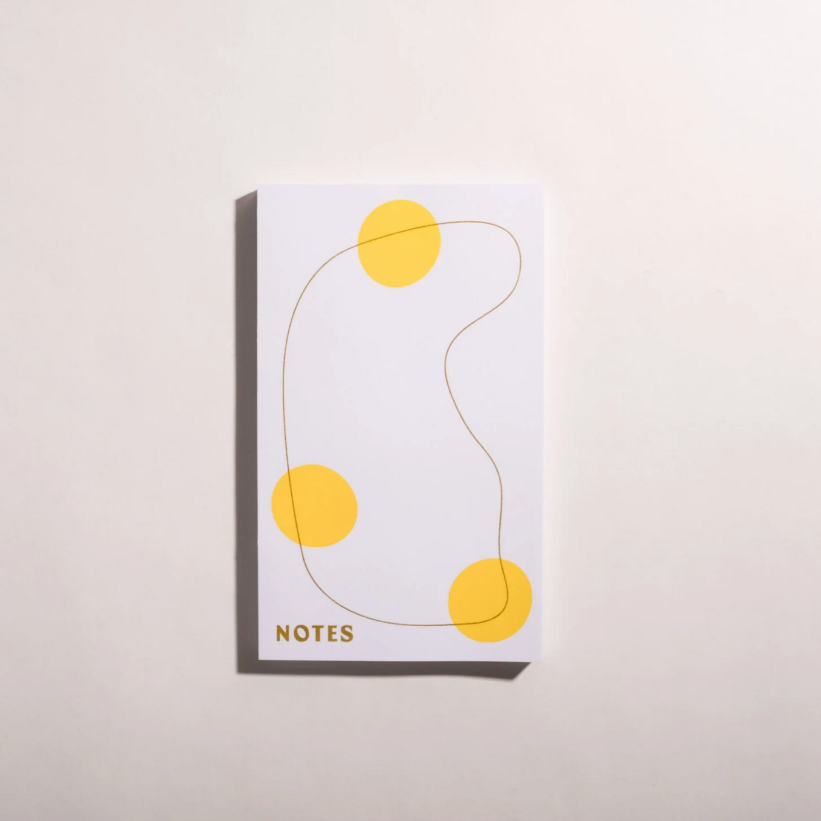 Mezzaluna Studio Wander Large Notepad - Yellow Dots/Olive