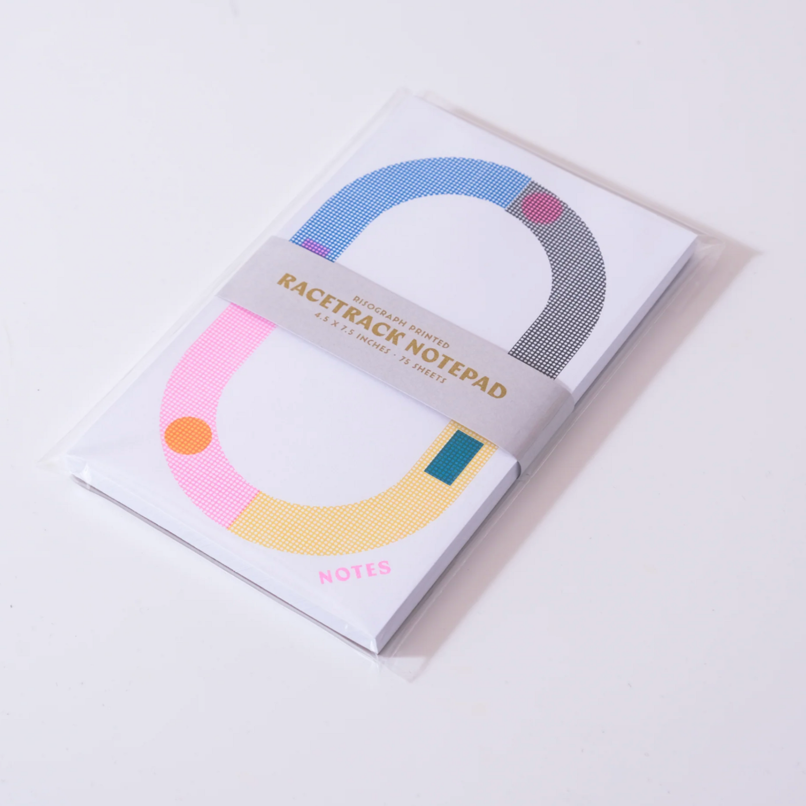 Mezzaluna Studio Racetrack Large Notepad - CMYK