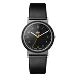 Braun Braun AW10 Classic Watch - Black Dial and Black Leather Strap