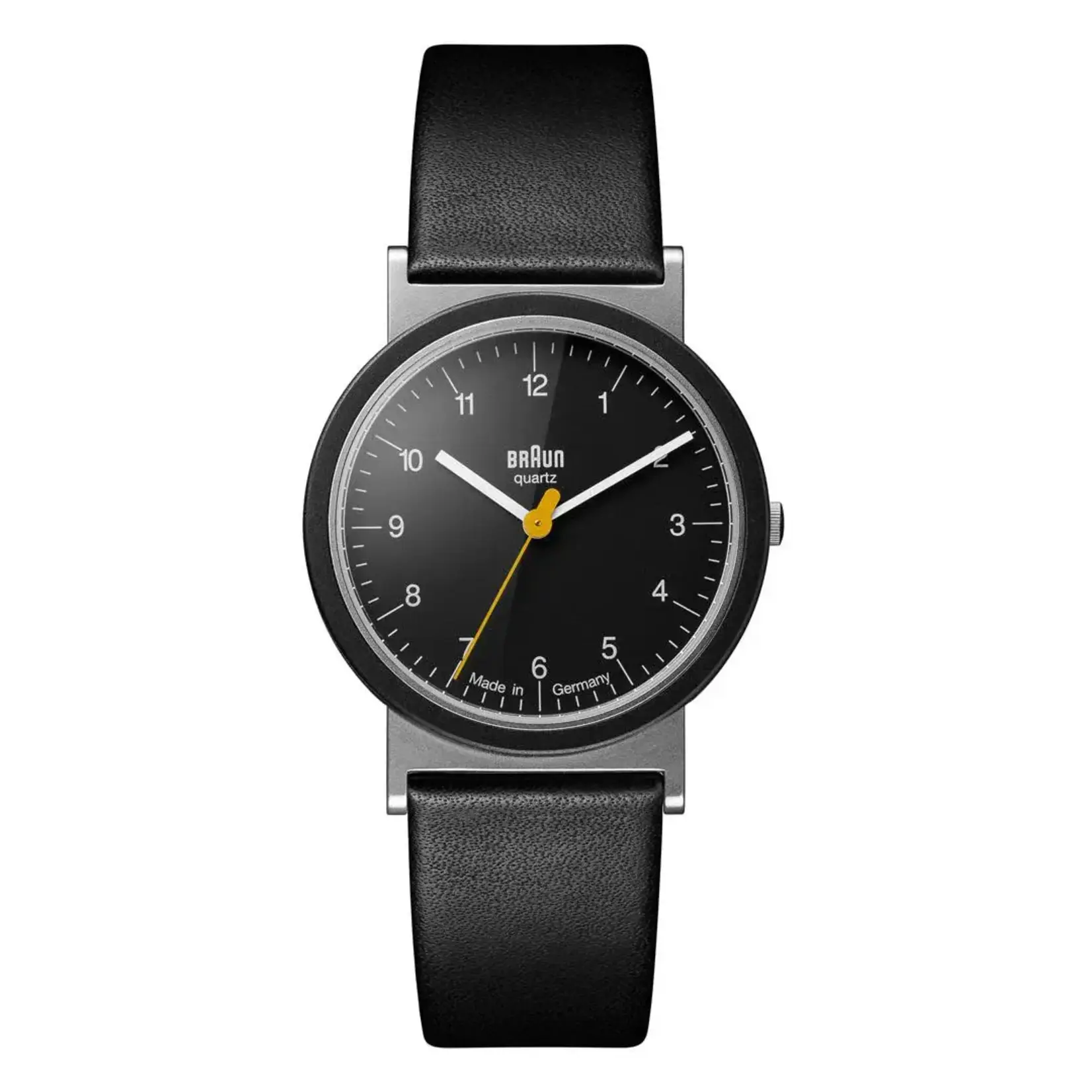 Braun Braun AW10 Classic Watch - Black Dial and Black Leather Strap