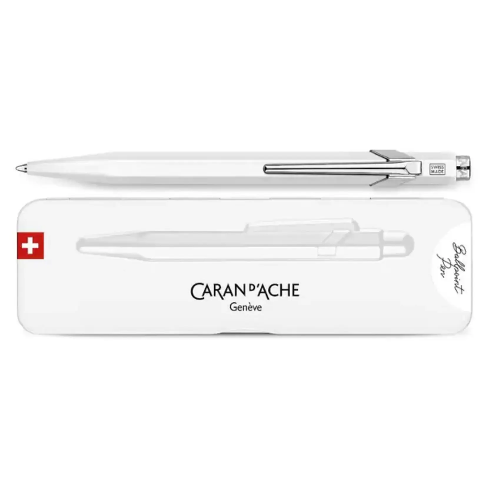 Caran D'Ache 849 Pop Line Ballpoint Pen, White