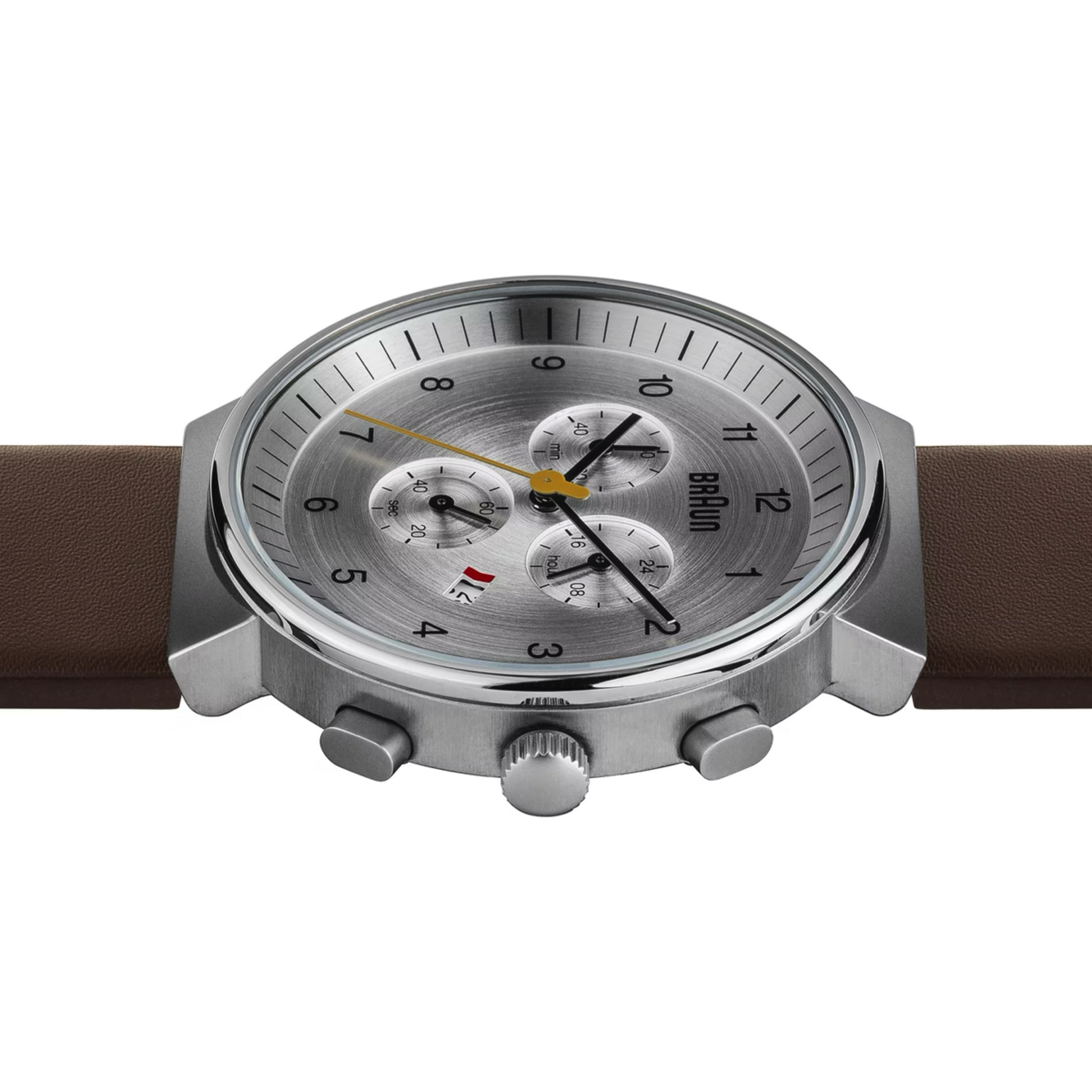 Braun Braun BN0035 Gents Classic Chronograph Watch - Brown Leather Strap
