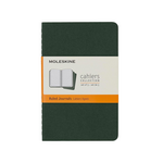 Moleskine Moleskine Cahier Journal, Pocket, Softcover - Myrtle Green, Ruled (Set of 3)