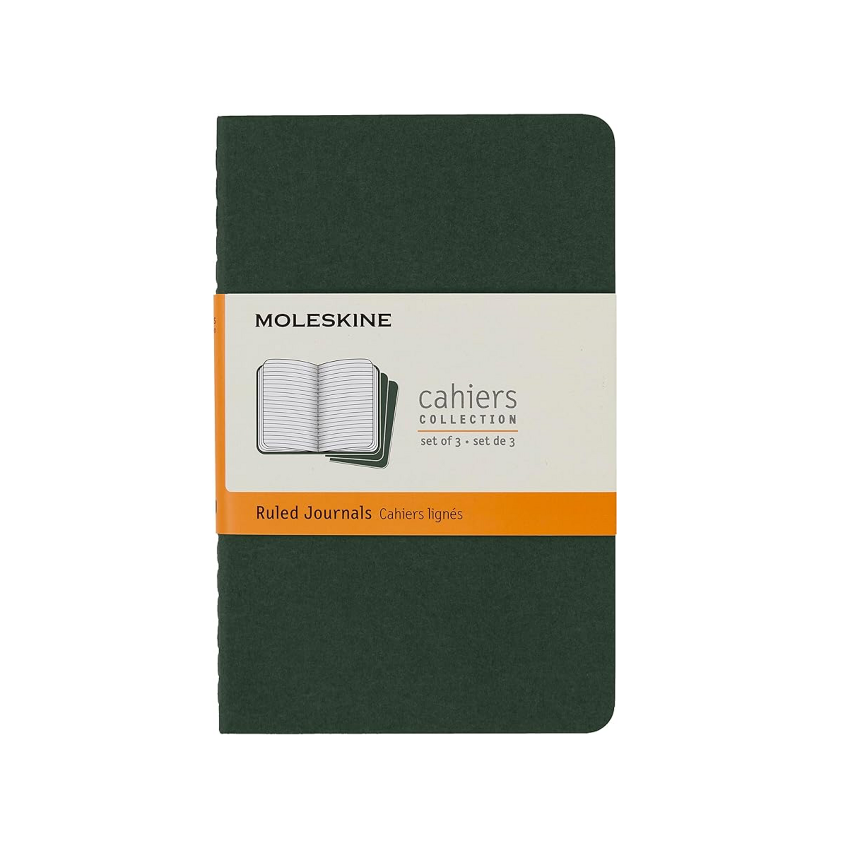 Moleskine Moleskine Pocket Cahier, Set of 3, Myrtle Green, Ruled
