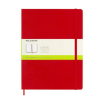 Moleskine Moleskine Classic Notebook, XL, Hardcover - Scarlet Red, Plain