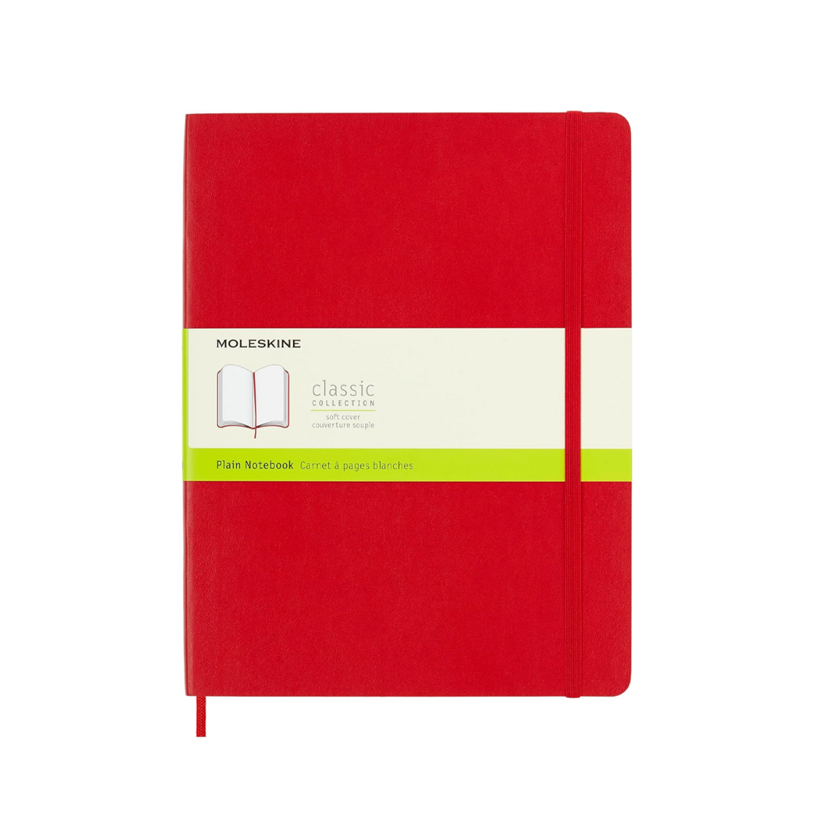 Moleskine Moleskine Classic Notebook, XL, Softcover - Scarlet Red, Plain