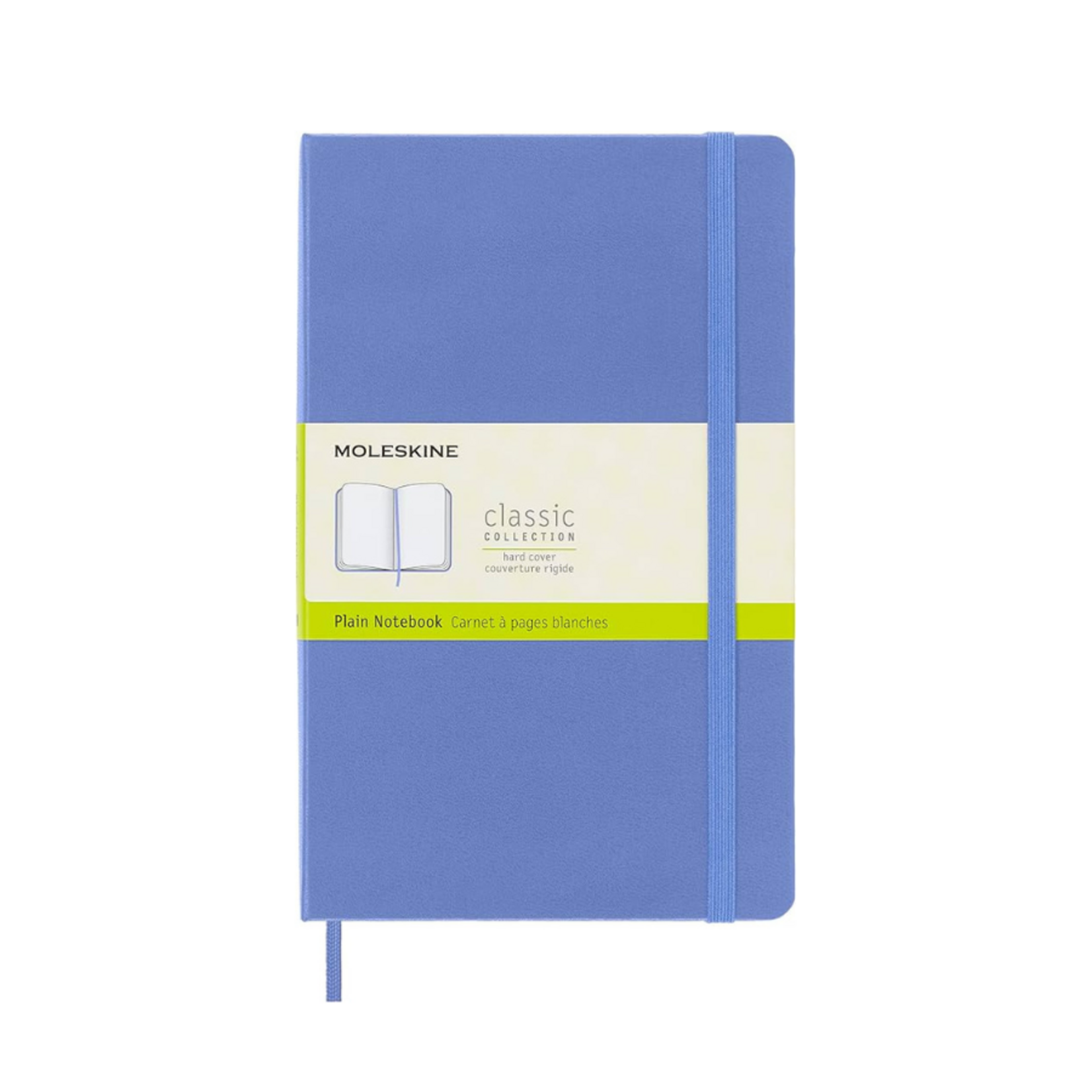 Moleskine Moleskine Classic Notebook, Large, Hardcover - Hydrangea Blue, Plain