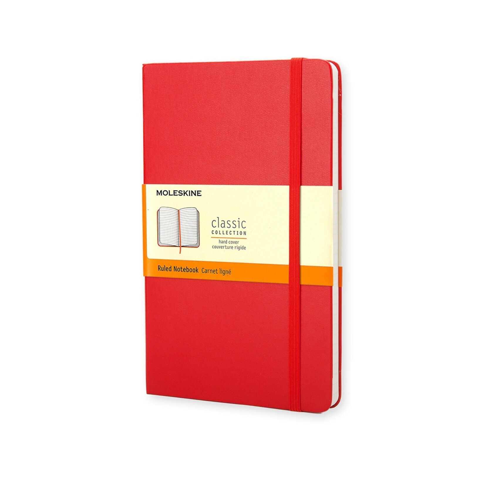 Moleskine Moleskine Classic Notebook, Pocket, Hardcover - Red, Ruled