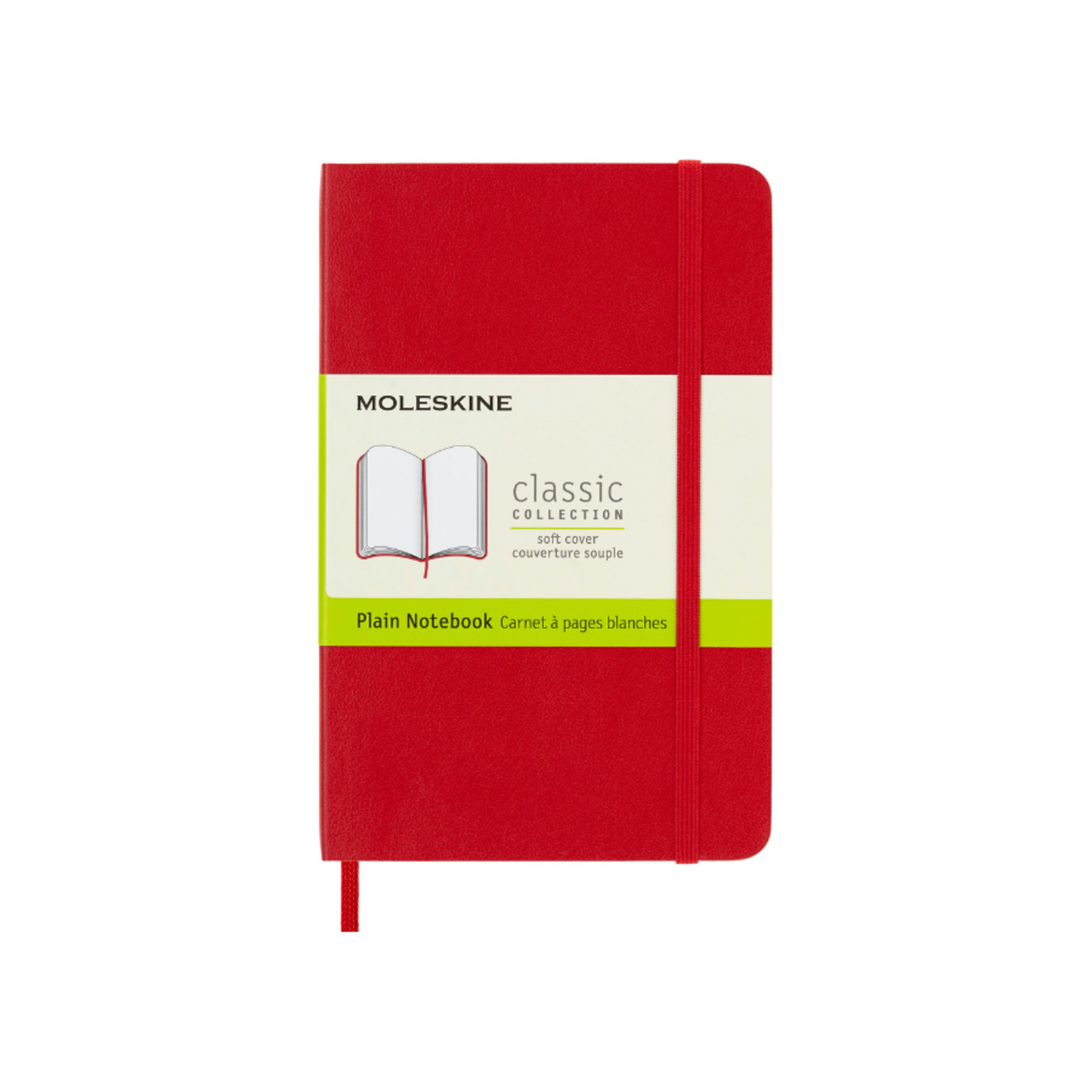 Moleskine Moleskine Classic Notebook, Pocket, Softcover - Vibrant Red, Plain