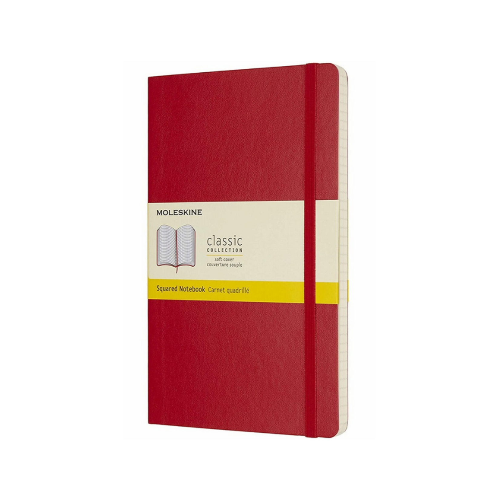 Moleskine Moleskine Classic Notebook, Large, Softcover - Scarlet Red, Squared
