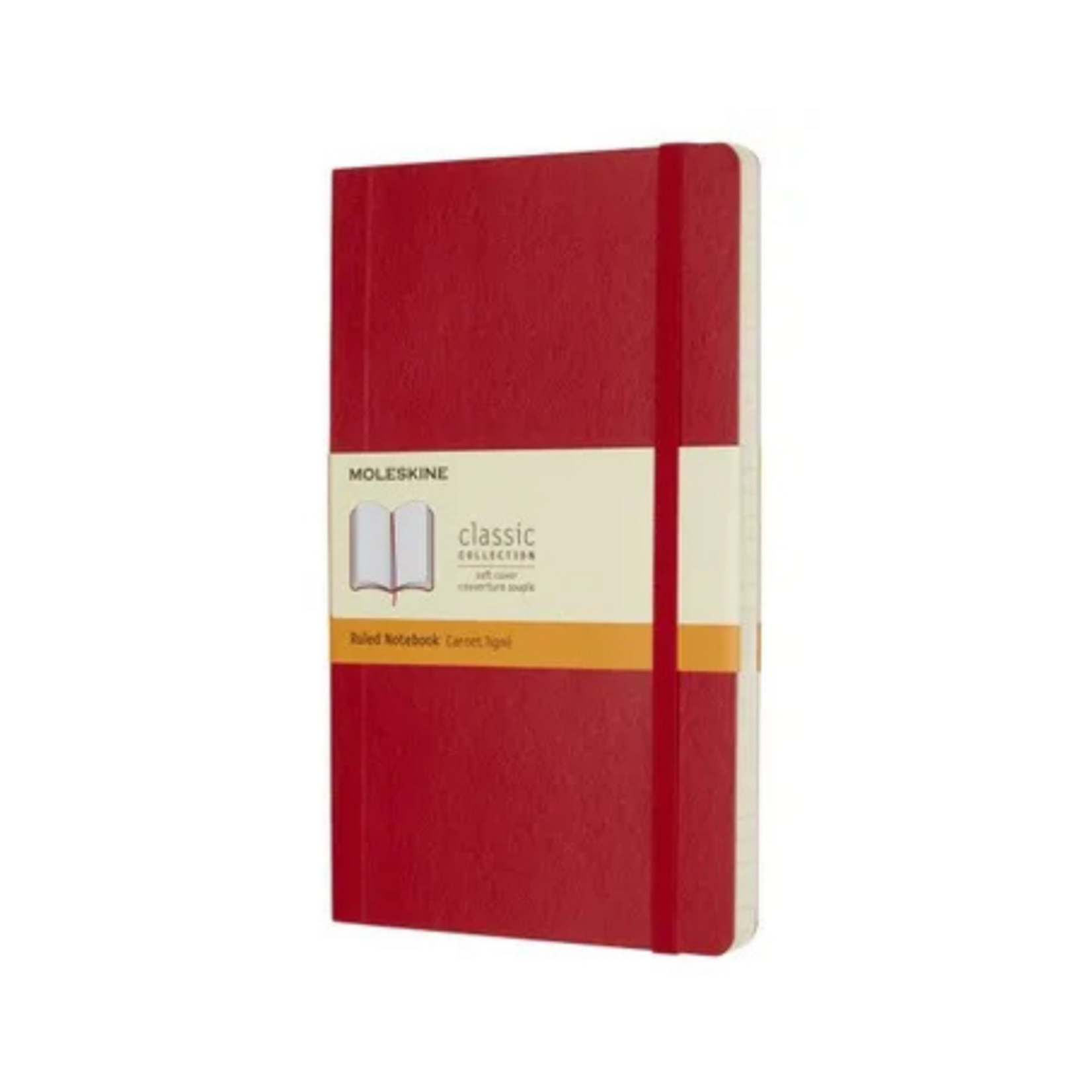 Moleskine Moleskine Classic Notebook, Large, Softcover - Vibrant Red, Ruled