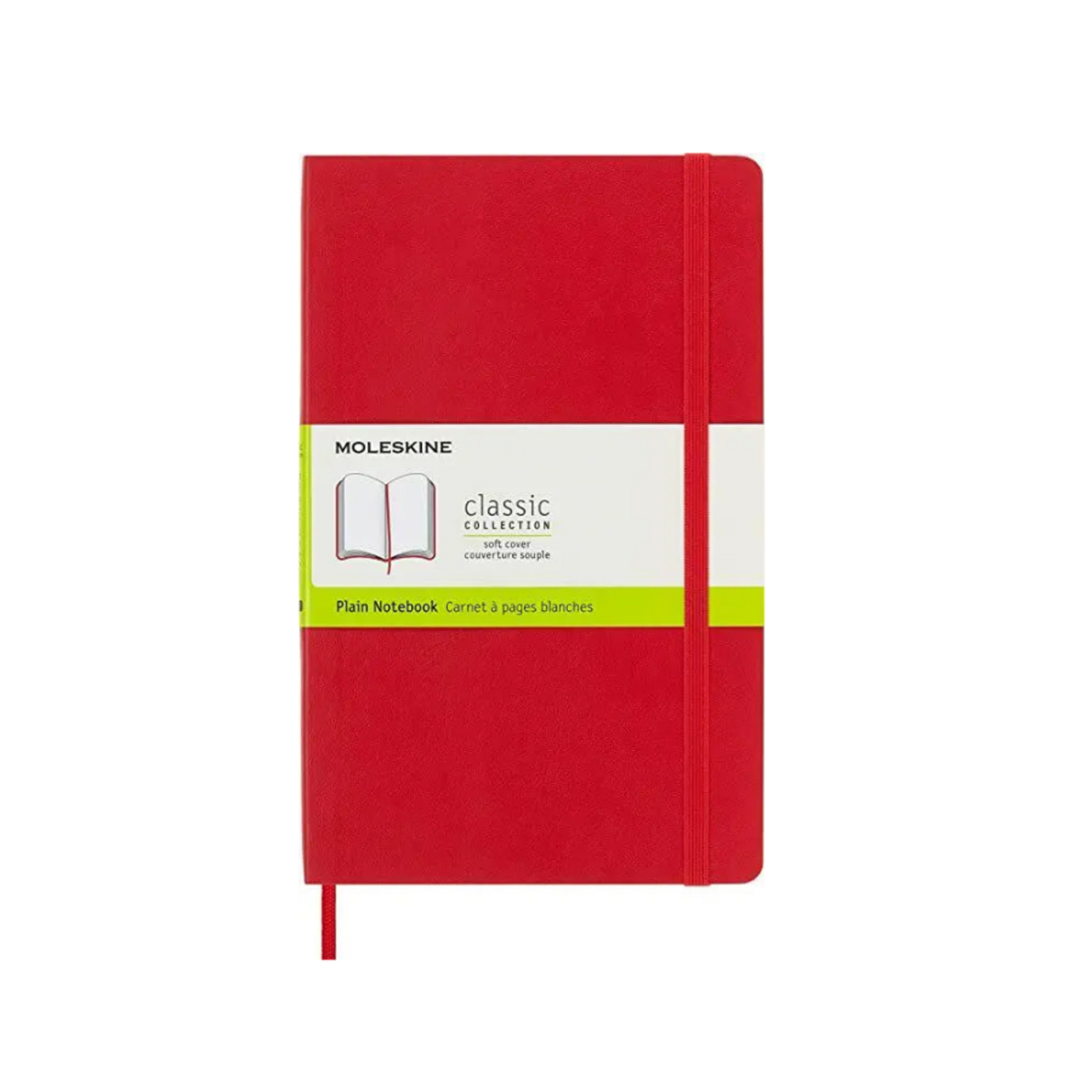 Moleskine Moleskine Classic Notebook, Large, Softcover - Red, Plain