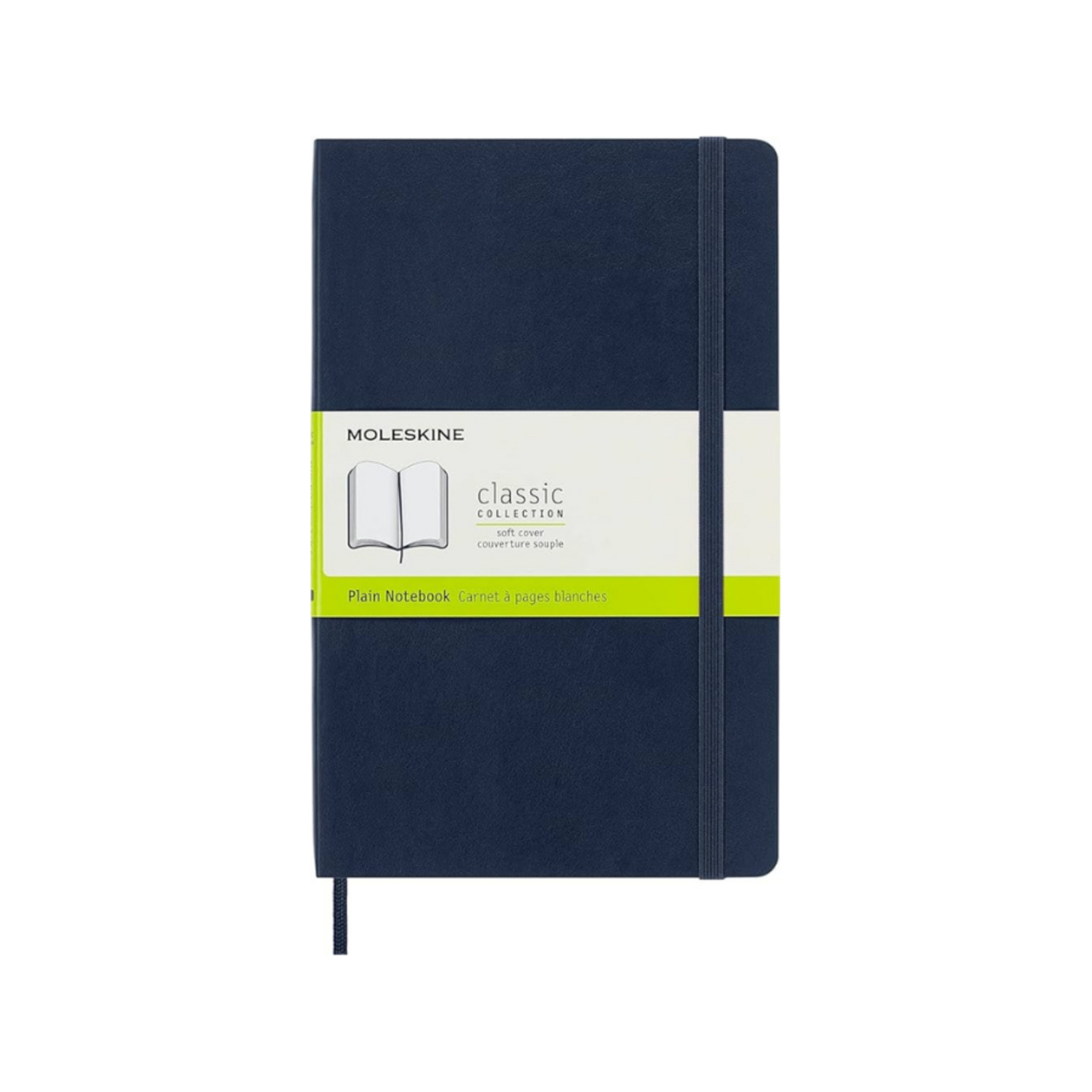 Moleskine Moleskine Classic Notebook, Large, Softcover - Dark Sapphire, Plain