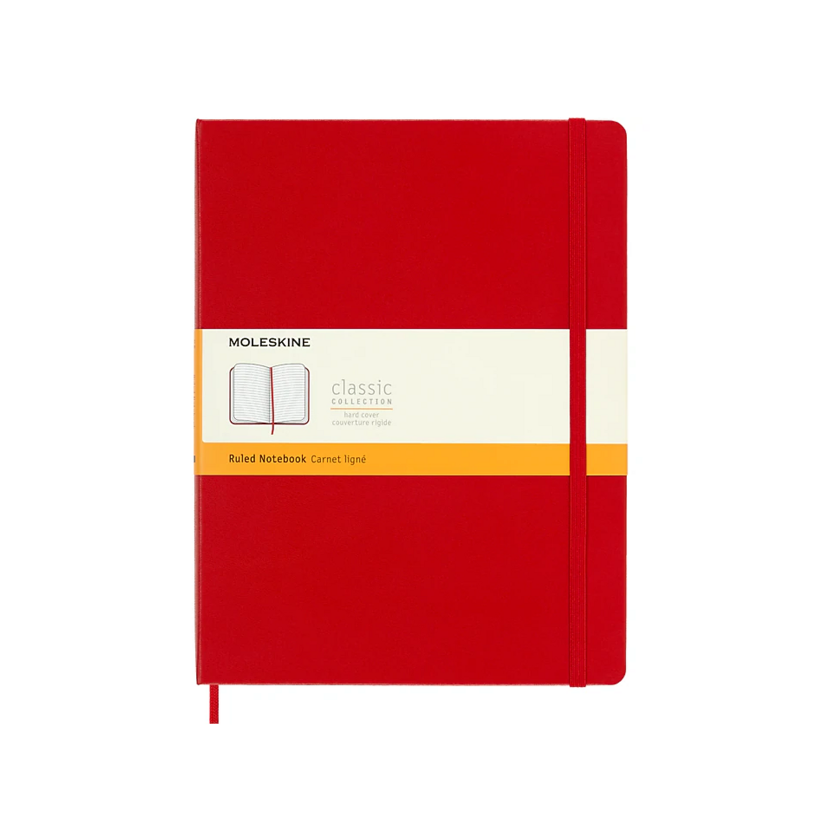 Moleskine Classic Notebook XL Ruled Scarlet Red Hardcover