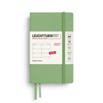 Leuchtturm Leuchtturm1917 Weekly Planner 2027, Pocket (A6) Hardcover - Sage