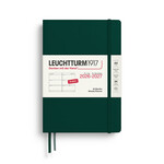 Leuchtturm Leuchtturm1917 Weekly Planner, 2026-2027 (18 Months), Medium (A5), Hardcover - Forest Green