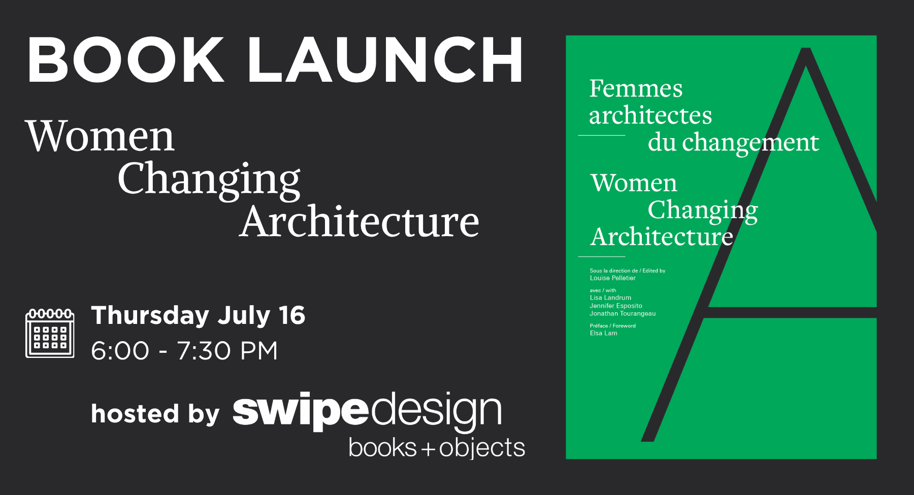 Book Launch: Women Changing Architecture