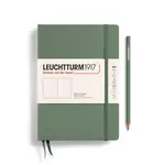 Leuchtturm Leuchtturm1917 Notebook, Medium (A5), Hardcover - Olive, Plain