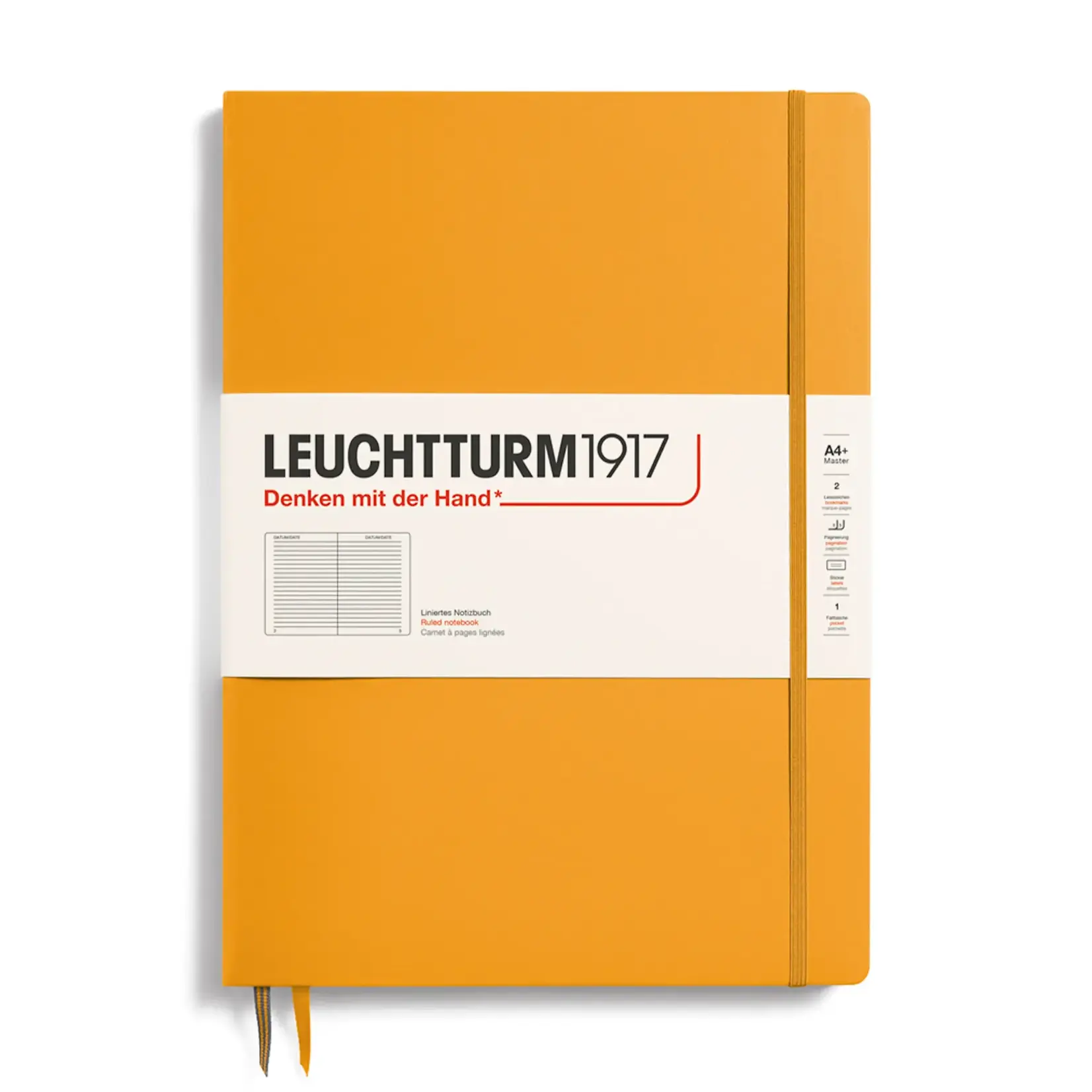 Leuchtturm Leuchtturm A5 Hardcover Notebook, Rising Sun, Ruled