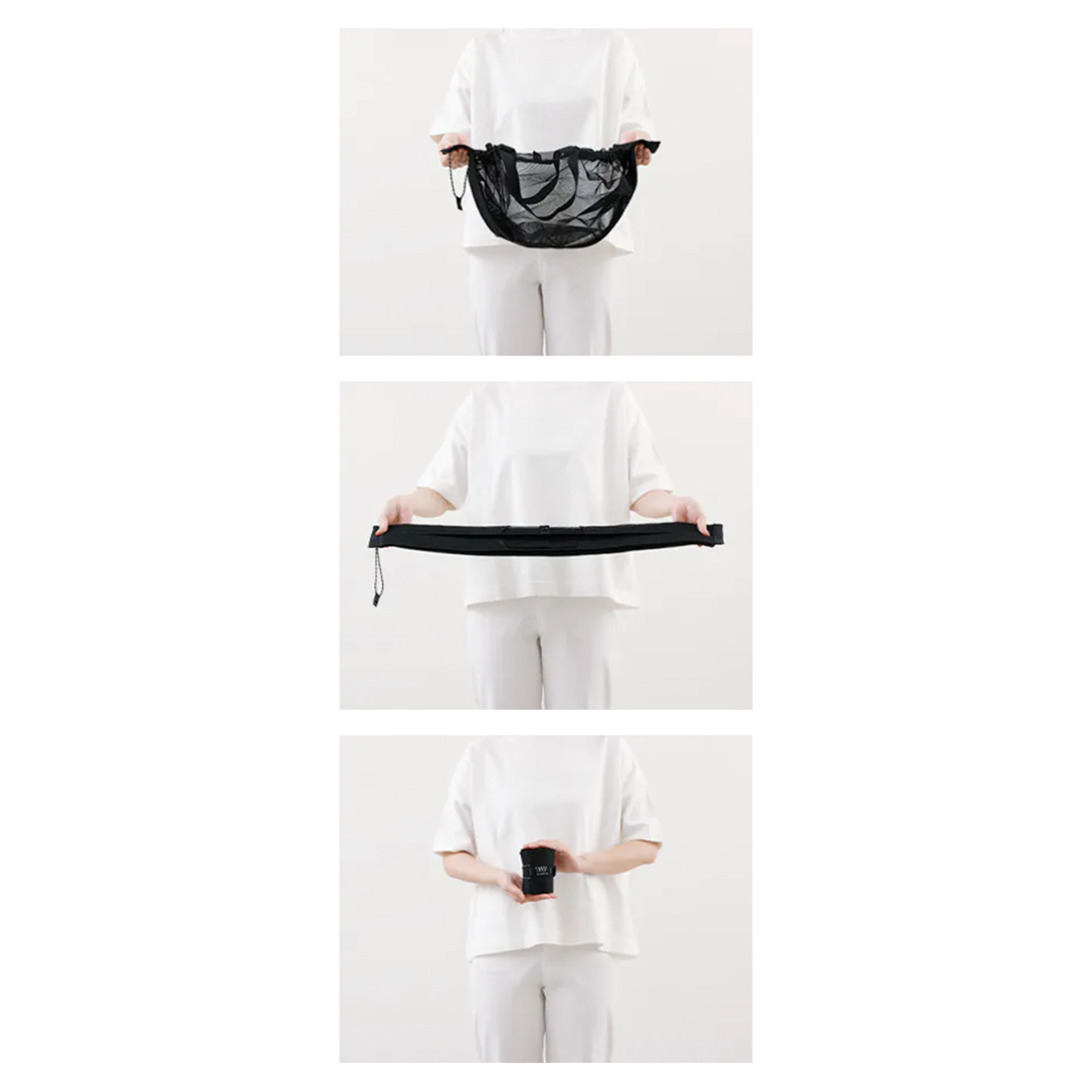 Shupatto Shupatto Mesh Bag 25L - Black