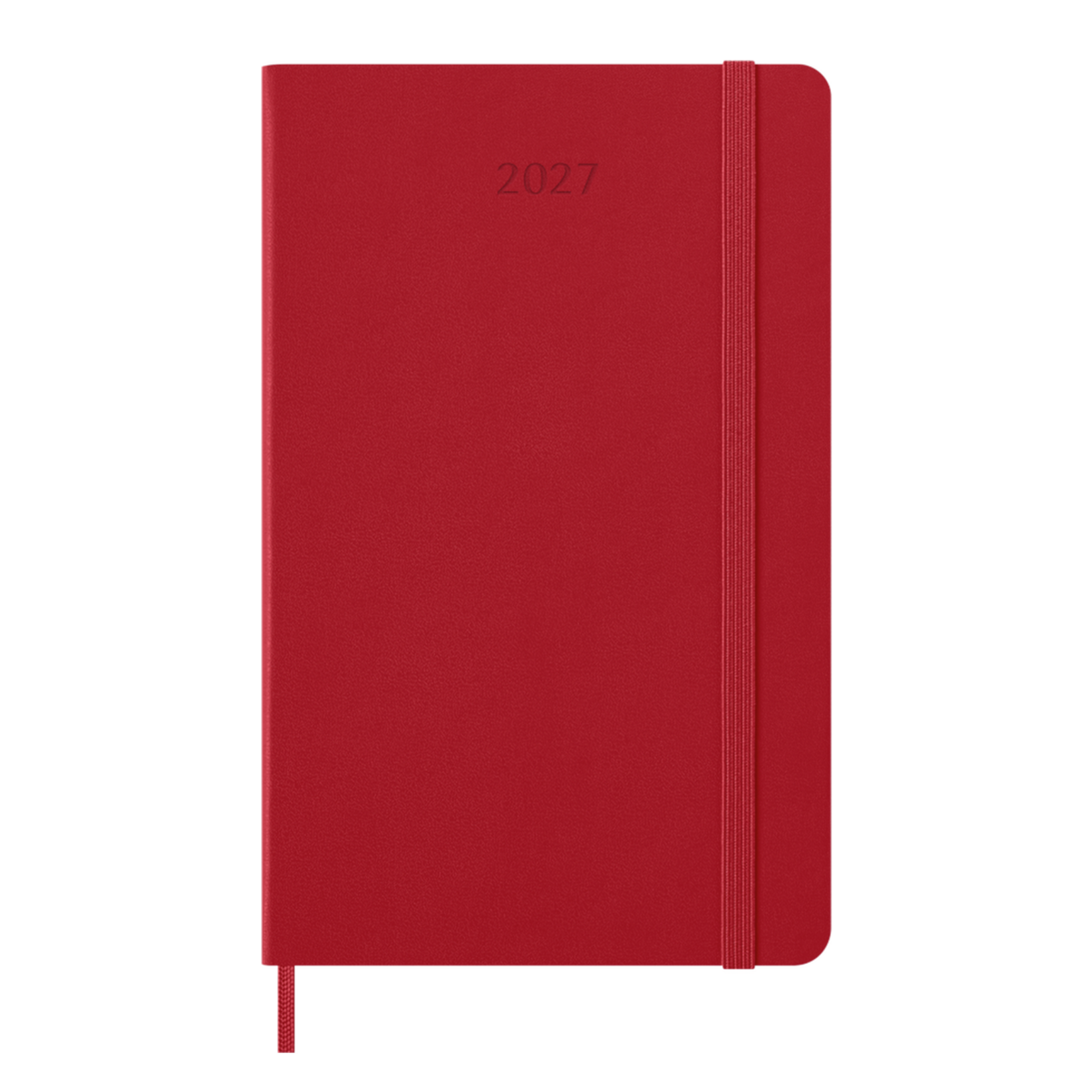 Moleskine Classic 12 Month 2027 Weekly Notebook Planner, Soft Cover, Large, Scarlet Red