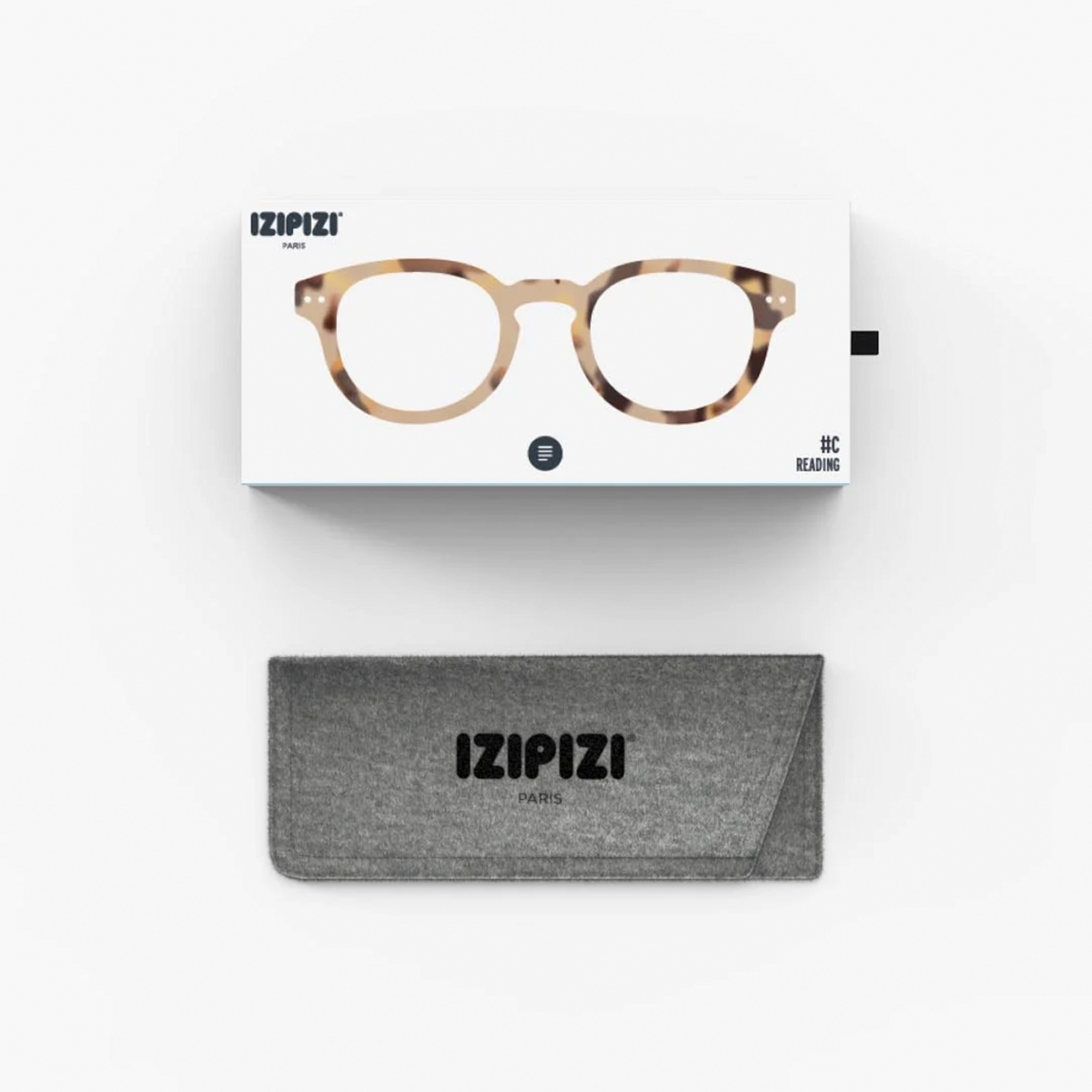 IZIPIZI IZIPIZI C Reading Glasses, Light Tortoise, +1.0