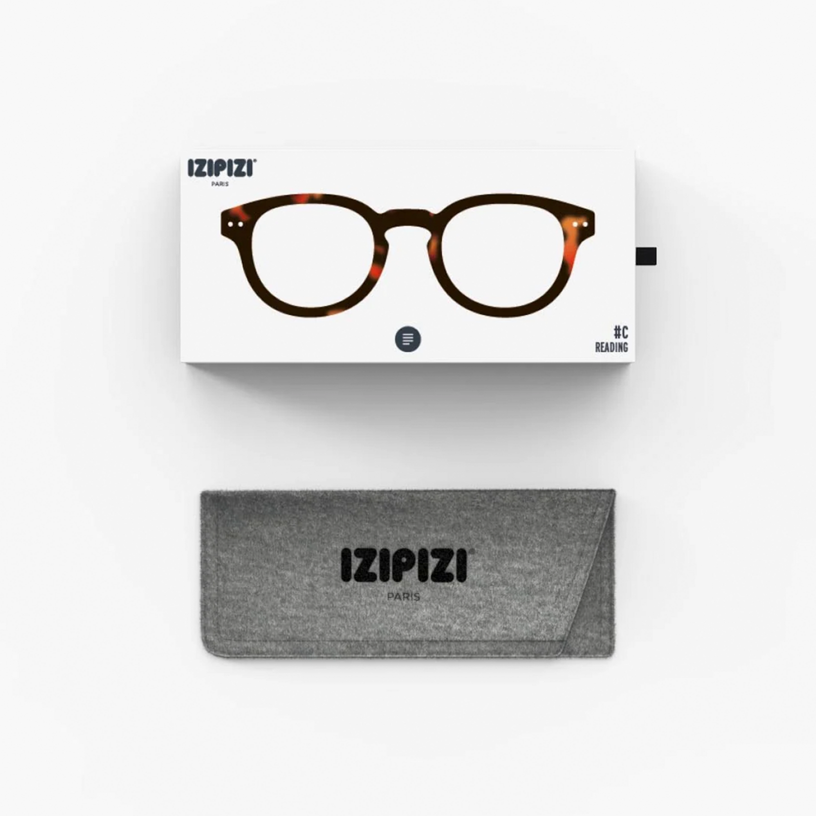 IZIPIZI IZIPIZI C Reading Glasses, Tortoise, +2.5