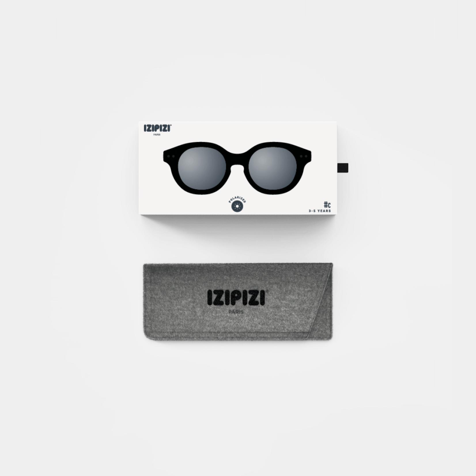 IZIPIZI IZIPIZI C Sun Glasses, Kids Plus (3-5 years), Black