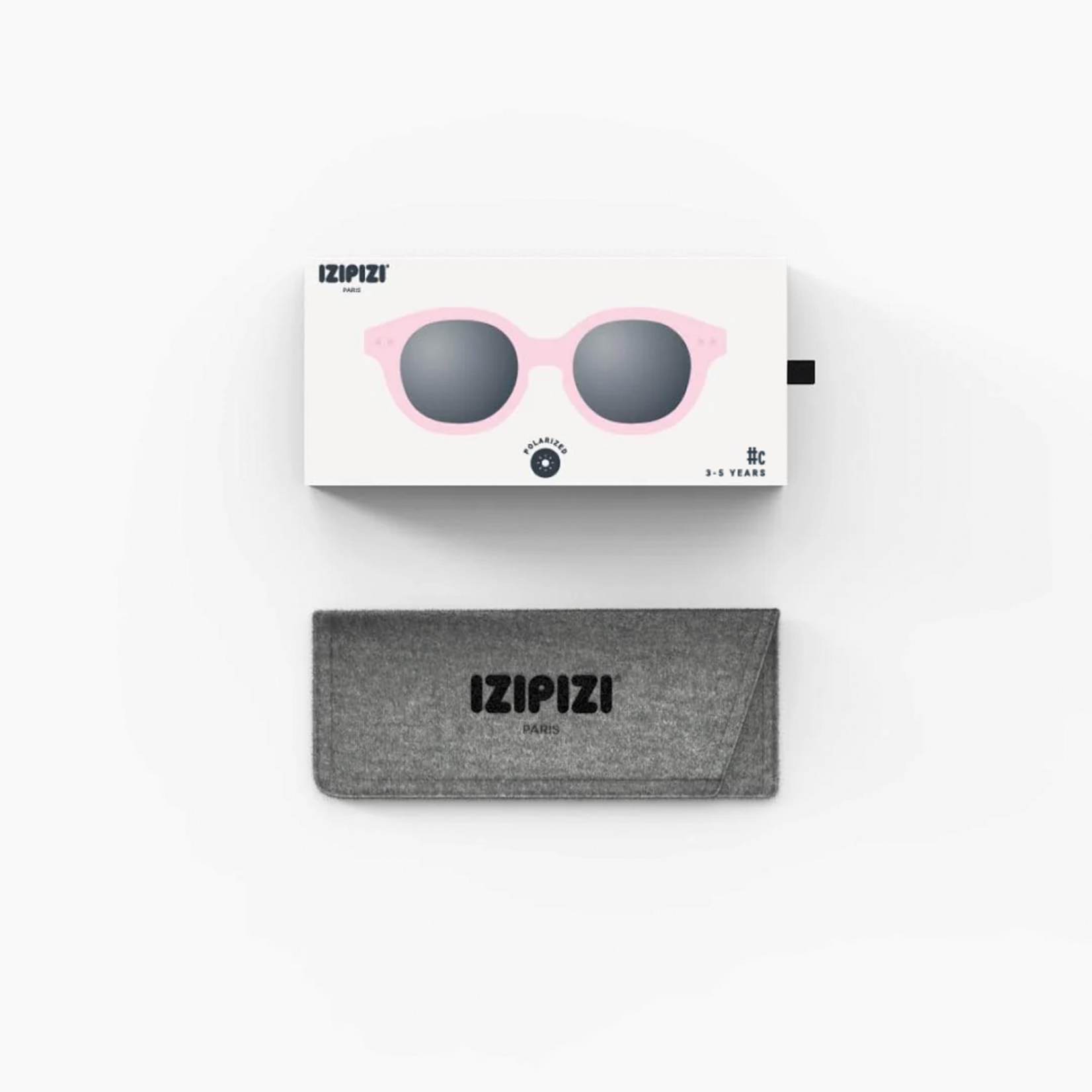 IZIPIZI IZIPIZI C Sun Glasses, Kids Plus (3-5 years), Pastel Pink