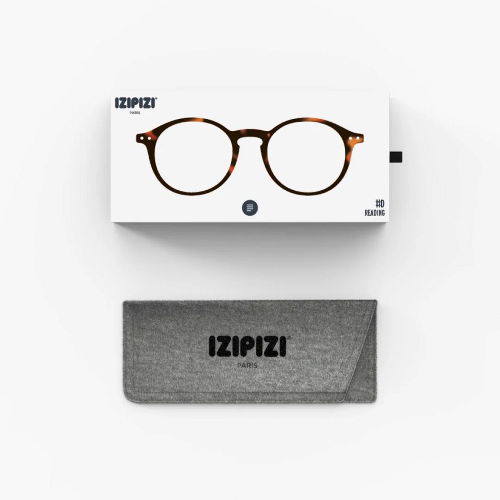IZIPIZI IZIPIZI D Reading Glasses, Tortoise, +2.0
