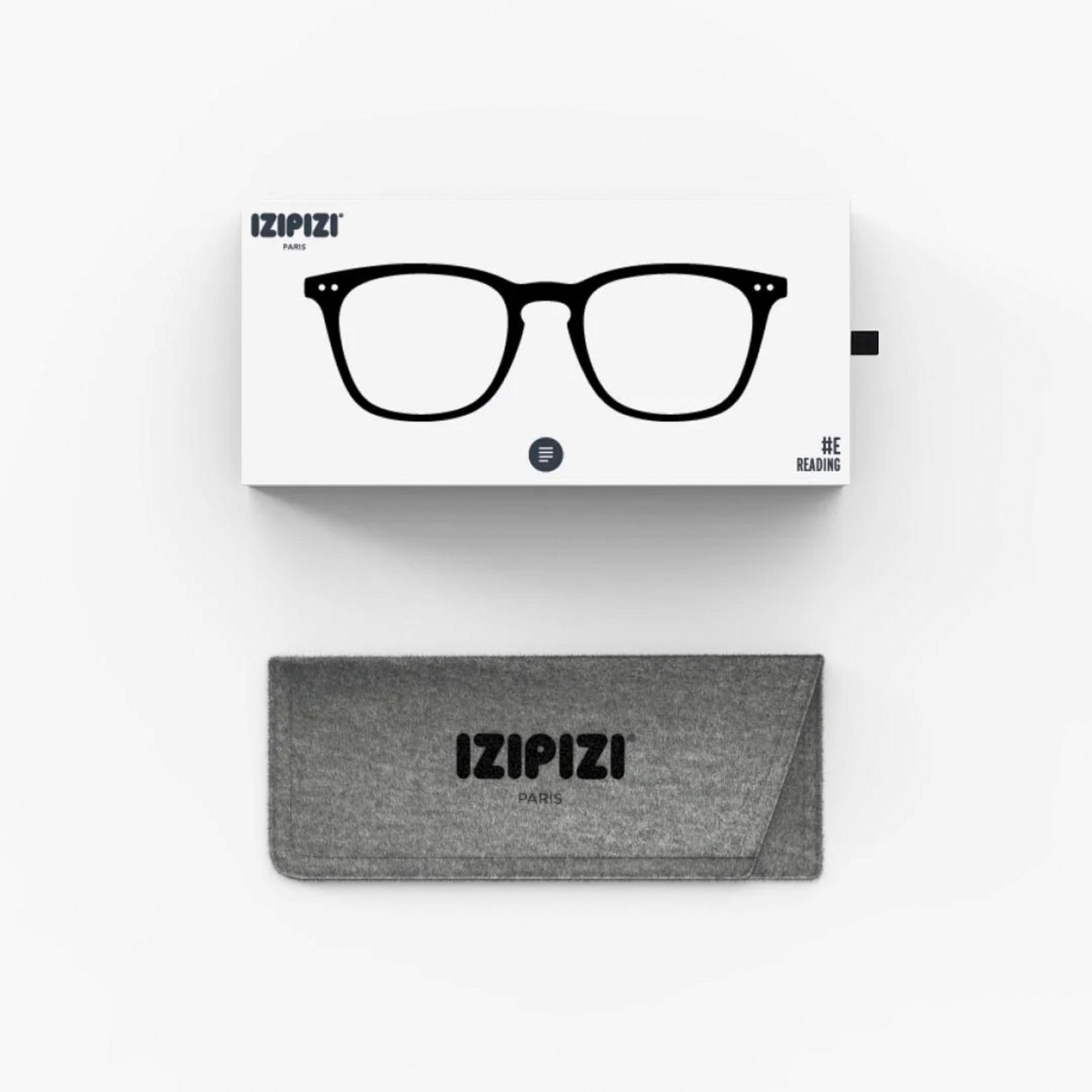 IZIPIZI IZIPIZI E Reading Glasses, Black, +2.0