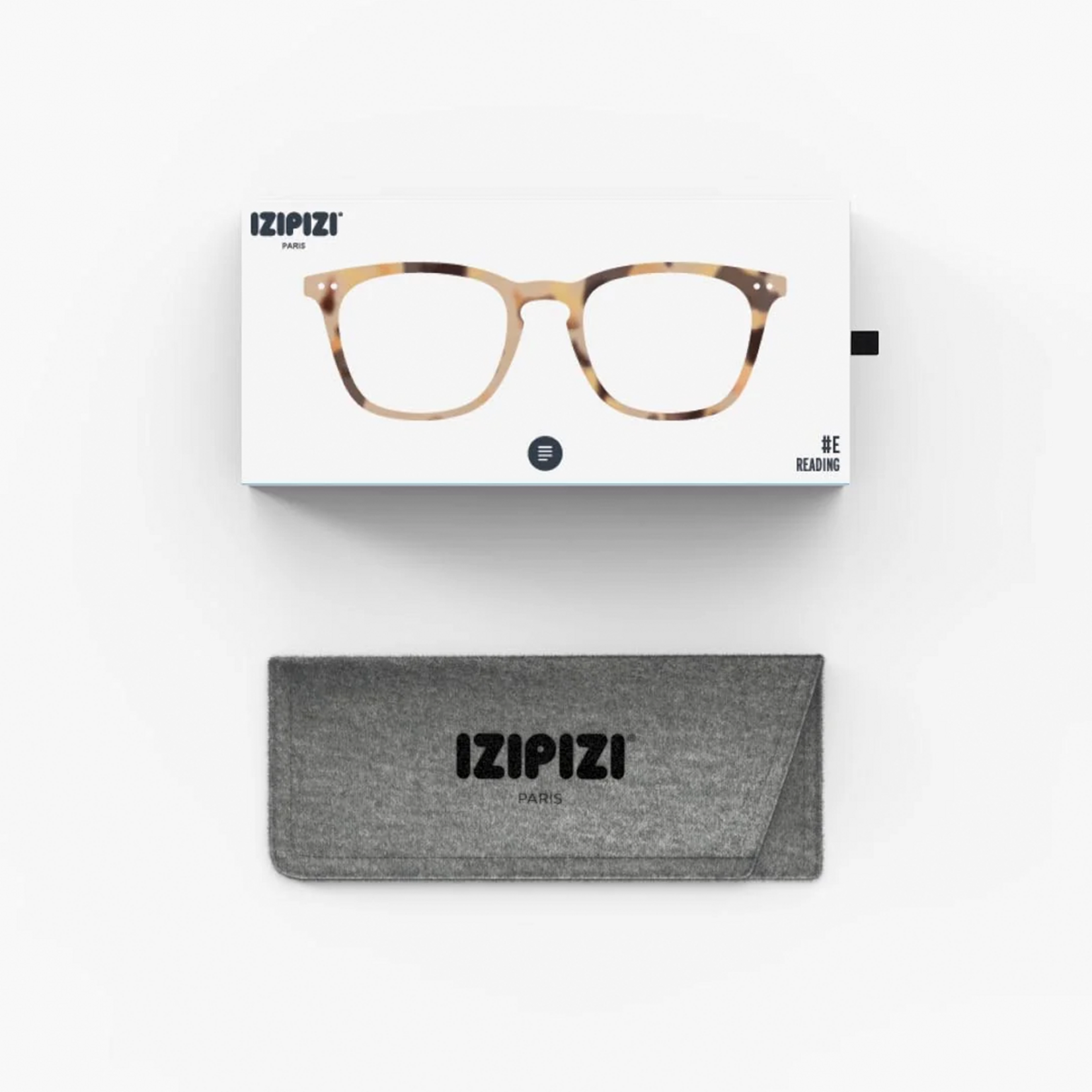 IZIPIZI IZIPIZI E Reading Glasses, Light Tortoise, +2.0