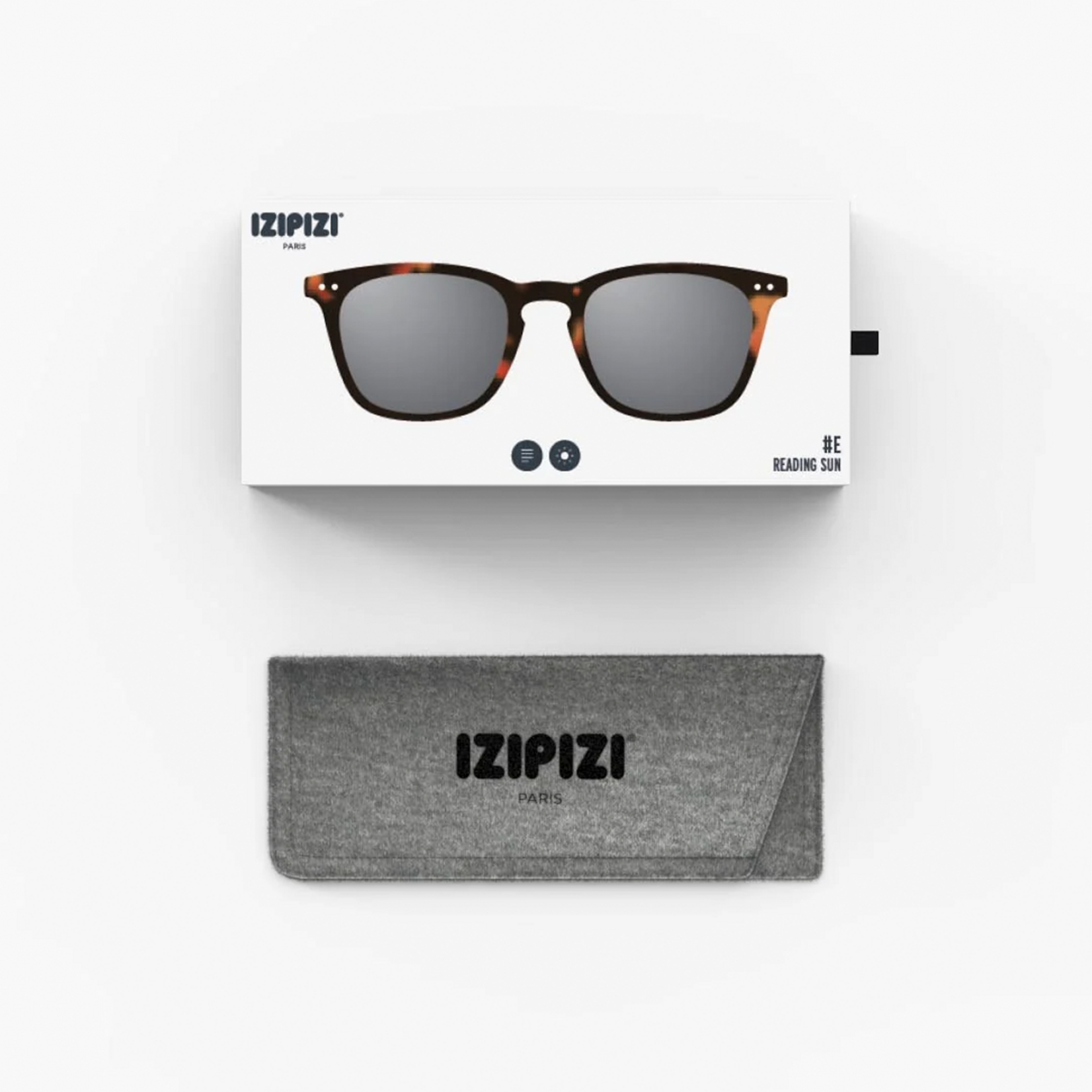 IZIPIZI IZIPIZI E Reading Sun Glasses, Tortoise, +2.0