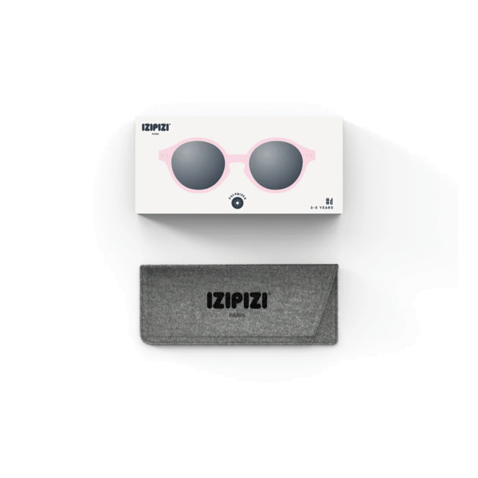 IZIPIZI IZIPIZI D Sun Glasses, Kids Plus (3-5 years), Pastel Pink
