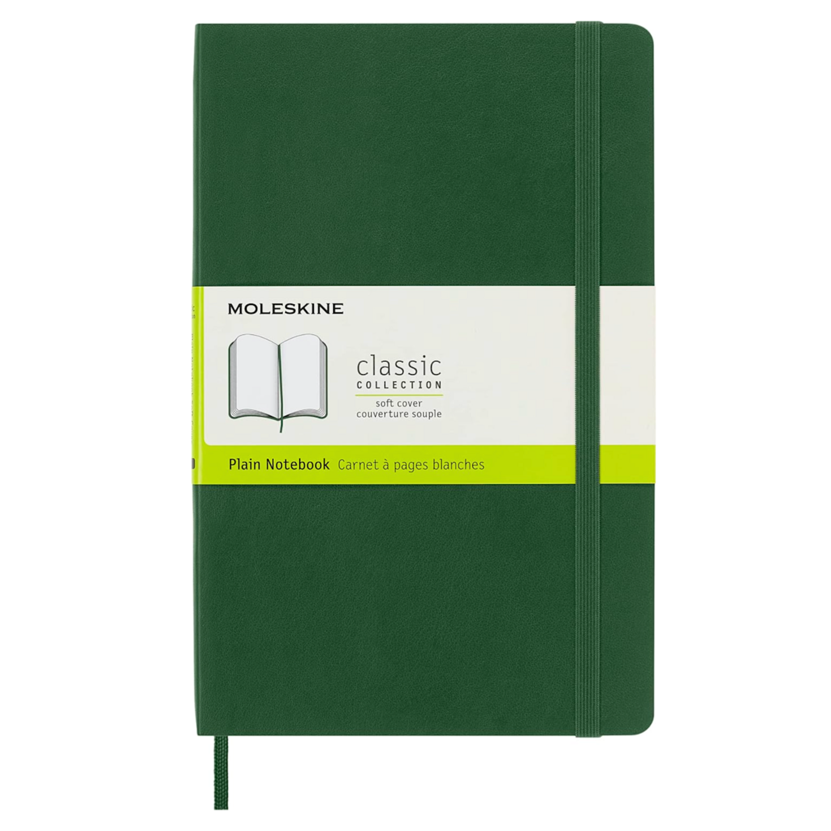 Moleskine Moleskine Classic Notebook, Large, Softcover - Myrtle Green, Plain