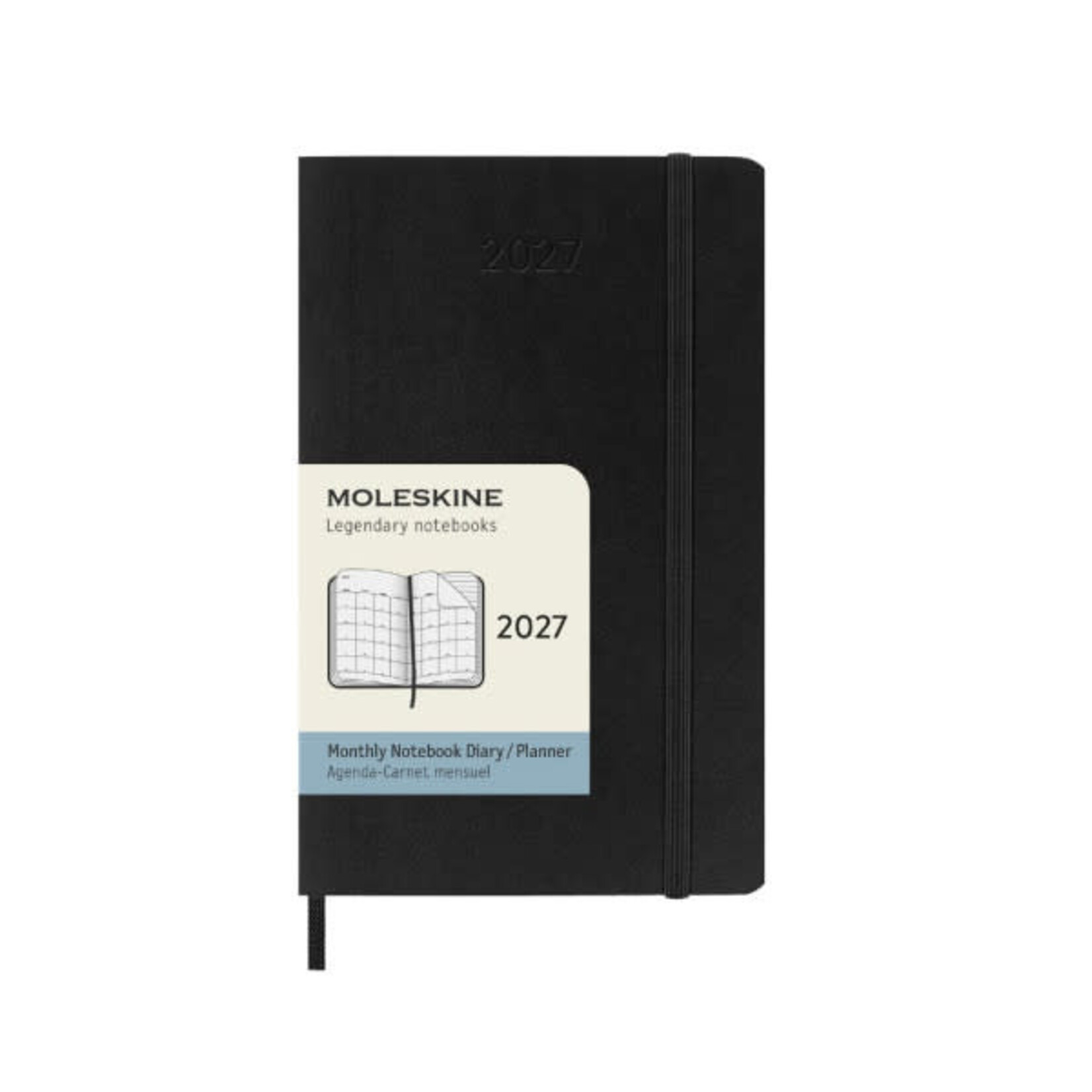 Moleskine Moleskine Classic 12 Month 2027 Monthly Planner, Pocket, Softcover - Black
