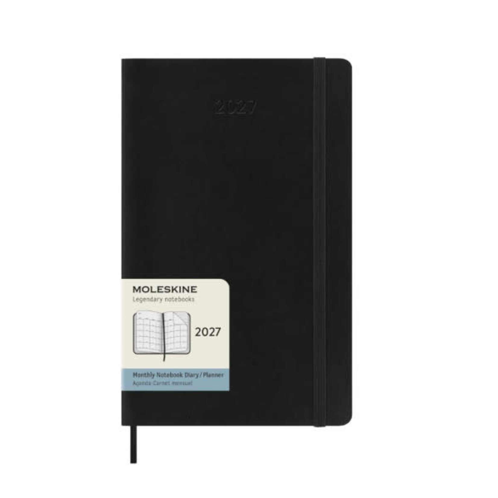 Moleskine Moleskine Classic 12 Month 2027 Monthly Planner, Large, Softcover - Black