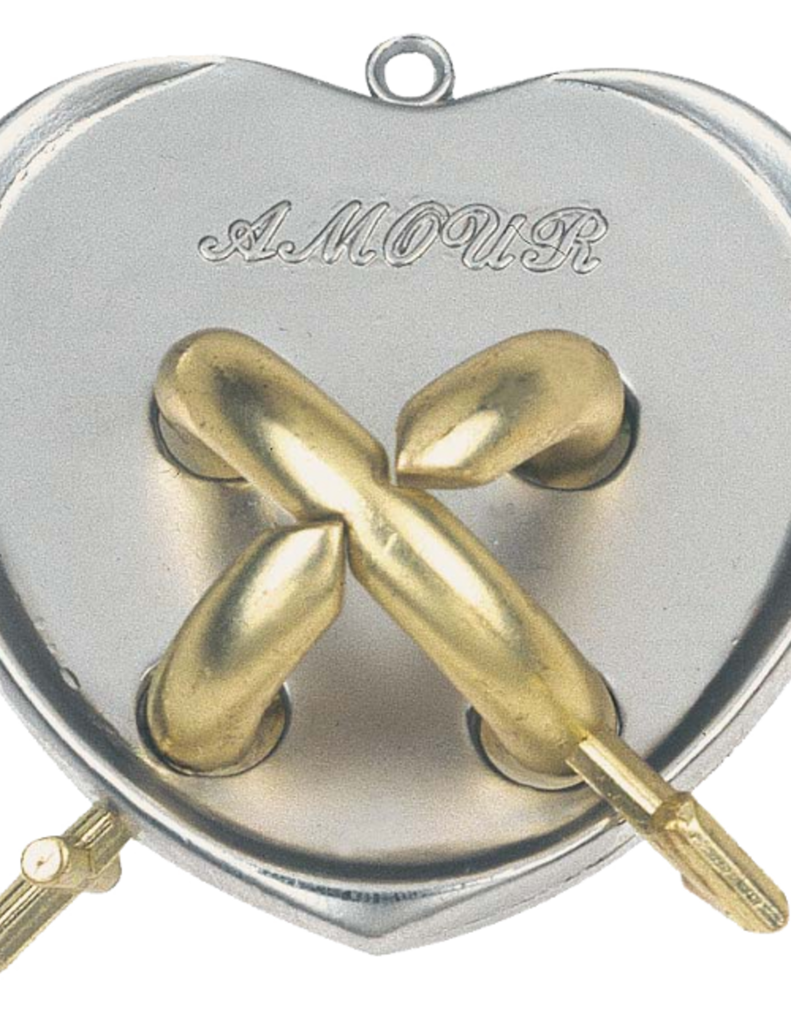 Amour Puzzle - Hanayama Cast Metal Puzzle - Difficulty Level 5/6