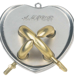 Amour Puzzle - Hanayama Cast Metal Puzzle - Difficulty Level 5/6