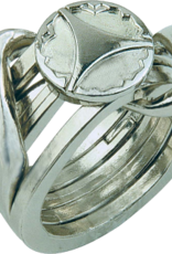 Ring 2 Puzzle - Hanayama Cast Metal Puzzle - Difficulty Level 5/6