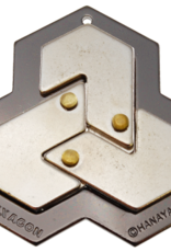 Hexagon Puzzle - Hanayama Cast Metal Puzzle - Difficulty Level 4/6