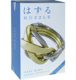 Ring Puzzle - Hanayama Cast Metal Puzzle - Difficulty Level 4/6