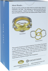 Ring Puzzle - Hanayama Cast Metal Puzzle - Difficulty Level 4/6